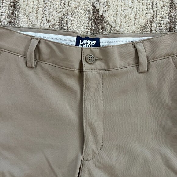 NWOT - Lands End 14H Husky Active Performance Boys Chino Pants - Khaki - Picture 6 of 8
